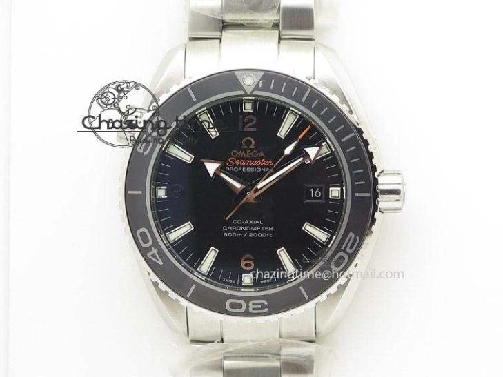 0405 Seamaster 300m 43.5mm Black Ceramic S+F 1:1 Best Edition Black Dial on Black Rubber Strap A WrinkleFree 7731